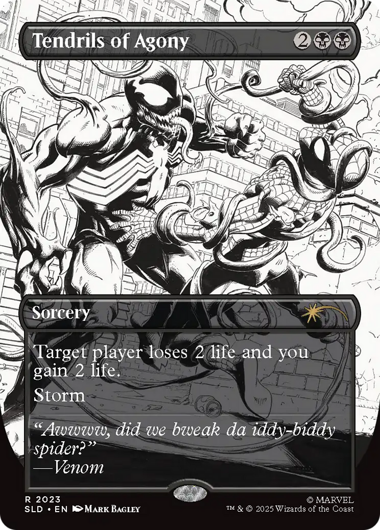 Tendrils of Agony (2023) (Rainbow Foil) [Secret Lair Drop Series] | Shuffle n Cut Hobbies & Games