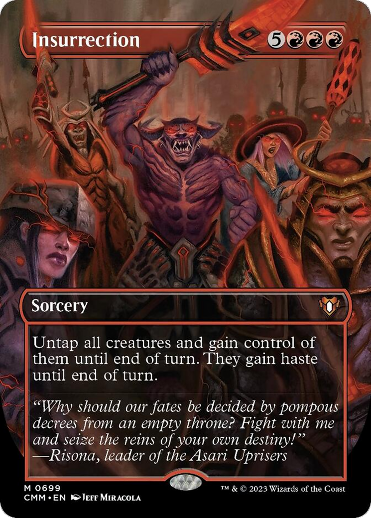 Insurrection (Borderless Alternate Art) [Commander Masters] | Shuffle n Cut Hobbies & Games