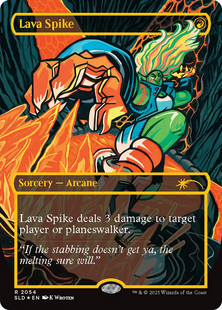 Lava Spike (2054) (Raised Foil) [Secret Lair Drop Series] | Shuffle n Cut Hobbies & Games