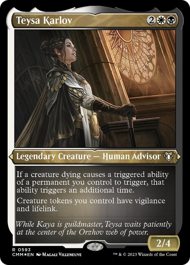 Teysa Karlov (Foil Etched) [Commander Masters] | Shuffle n Cut Hobbies & Games