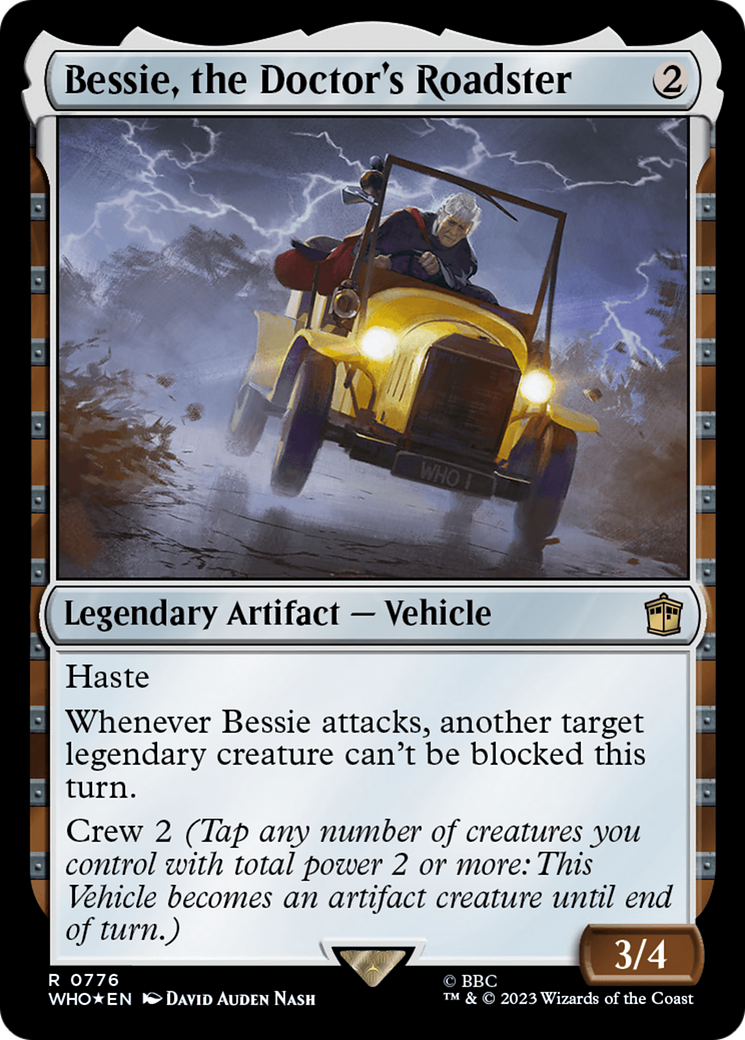 Bessie, the Doctor's Roadster (Surge Foil) [Doctor Who] | Shuffle n Cut Hobbies & Games