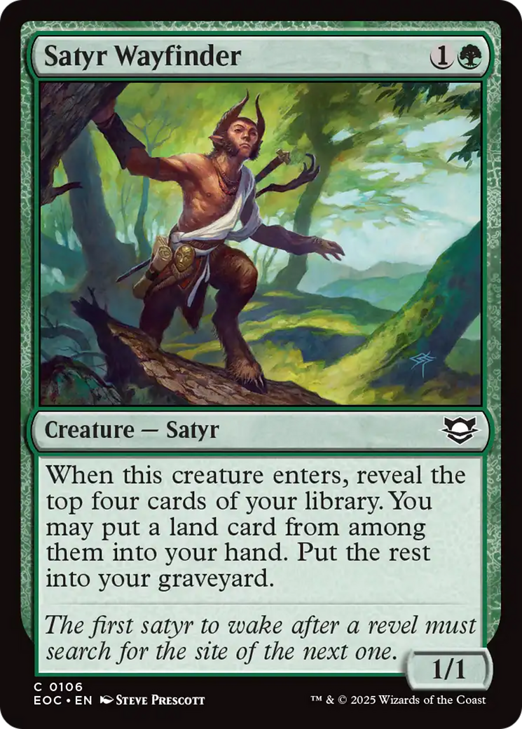 Satyr Wayfinder [Edge of Eternities Commander] | Shuffle n Cut Hobbies & Games