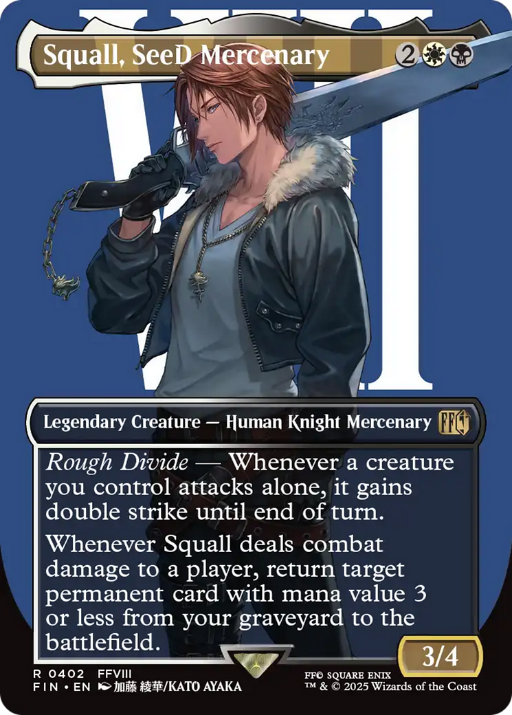 Squall, SeeD Mercenary (Borderless) [FINAL FANTASY] | Shuffle n Cut Hobbies & Games