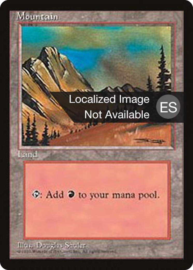 Mountain (C) [Fourth Edition (Foreign Black Border)] | Shuffle n Cut Hobbies & Games