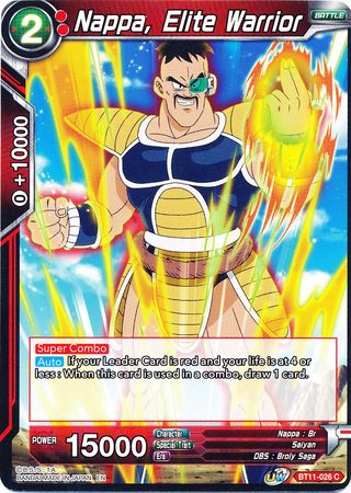 Nappa, Elite Warrior (BT11-026) [Vermilion Bloodline] | Shuffle n Cut Hobbies & Games
