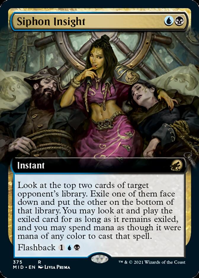 Siphon Insight (Extended Art) [Innistrad: Midnight Hunt] | Shuffle n Cut Hobbies & Games