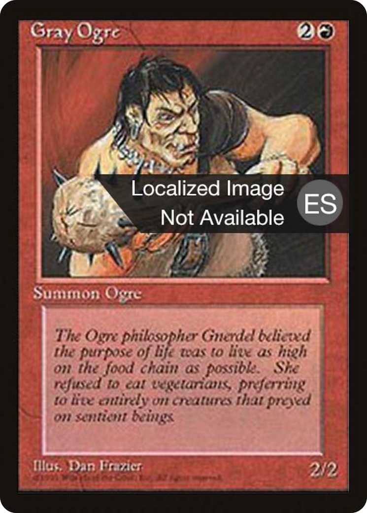 Gray Ogre [Fourth Edition Foreign Black Border] | Shuffle n Cut Hobbies & Games