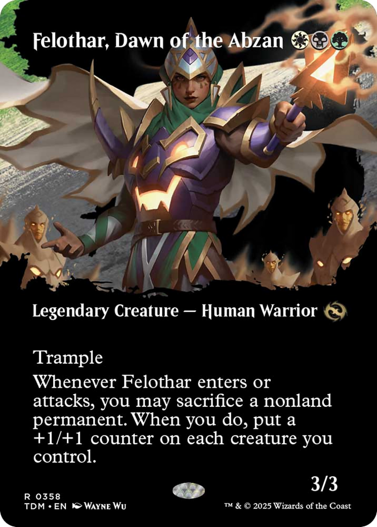 Felothar, Dawn of the Abzan (Borderless) [Tarkir: Dragonstorm] | Shuffle n Cut Hobbies & Games