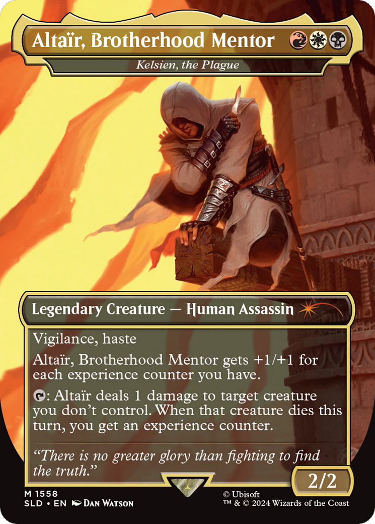 Altair, Brotherhood Mentor - Kelsien, the Plague (Rainbow Foil) [Secret Lair Drop Series] | Shuffle n Cut Hobbies & Games