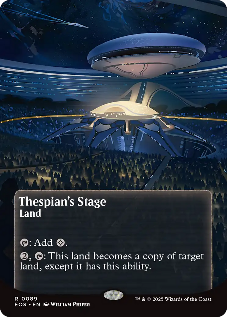 Thespian's Stage (0089) (Borderless) [Edge of Eternities: Stellar Sights] | Shuffle n Cut Hobbies & Games