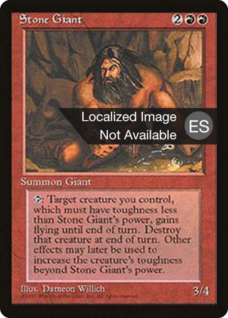 Stone Giant [Fourth Edition Foreign Black Border] | Shuffle n Cut Hobbies & Games