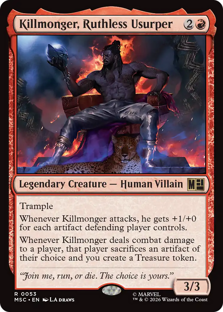 Killmonger, Ruthless Usurper [Marvel Super Heroes Commander] | Shuffle n Cut Hobbies & Games