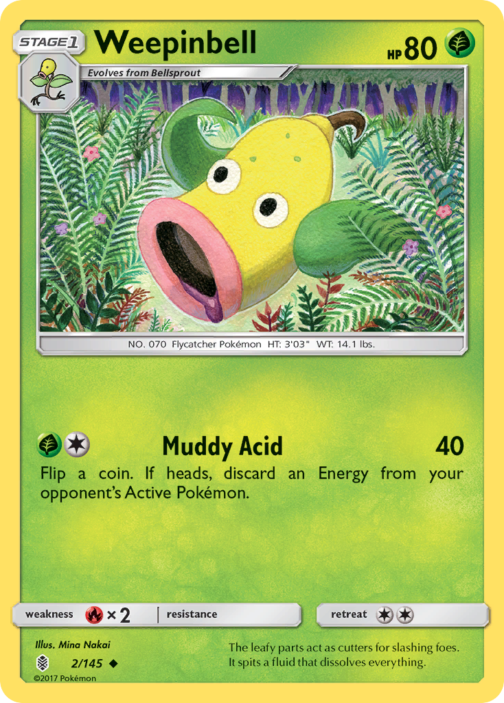 Weepinbell (2/145) [Sun & Moon: Guardians Rising] | Shuffle n Cut Hobbies & Games