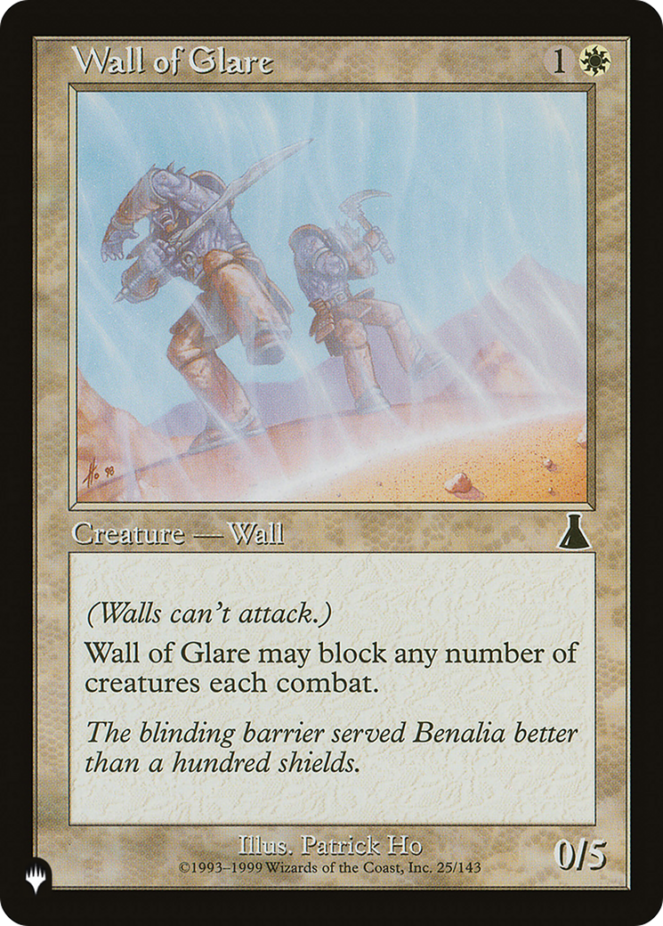 Wall of Glare [The List] | Shuffle n Cut Hobbies & Games