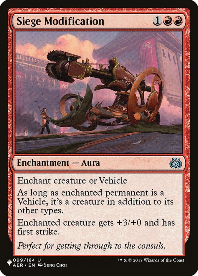 Siege Modification [The List] | Shuffle n Cut Hobbies & Games