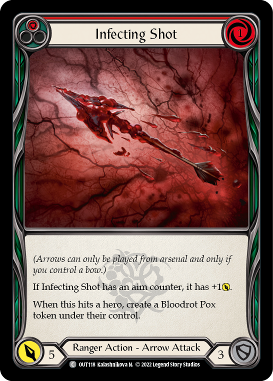 Infecting Shot (Red) [OUT118] (Outsiders) | Shuffle n Cut Hobbies & Games
