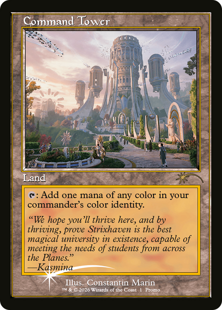 Command Tower (Strixhaven: Omens of Chaos) [Media Promos] | Shuffle n Cut Hobbies & Games