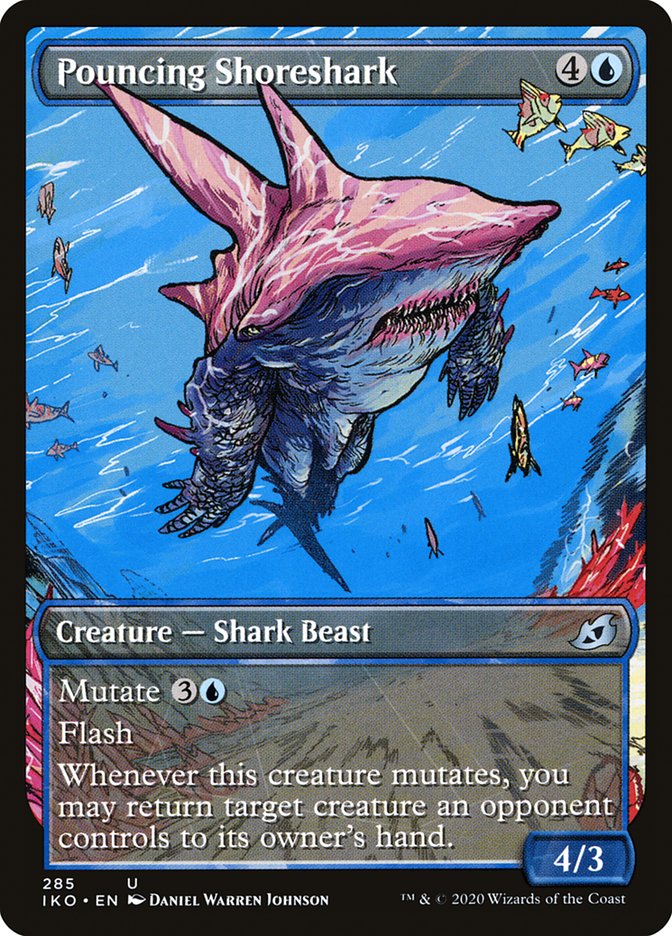 Pouncing Shoreshark (Showcase) [Ikoria: Lair of Behemoths] | Shuffle n Cut Hobbies & Games
