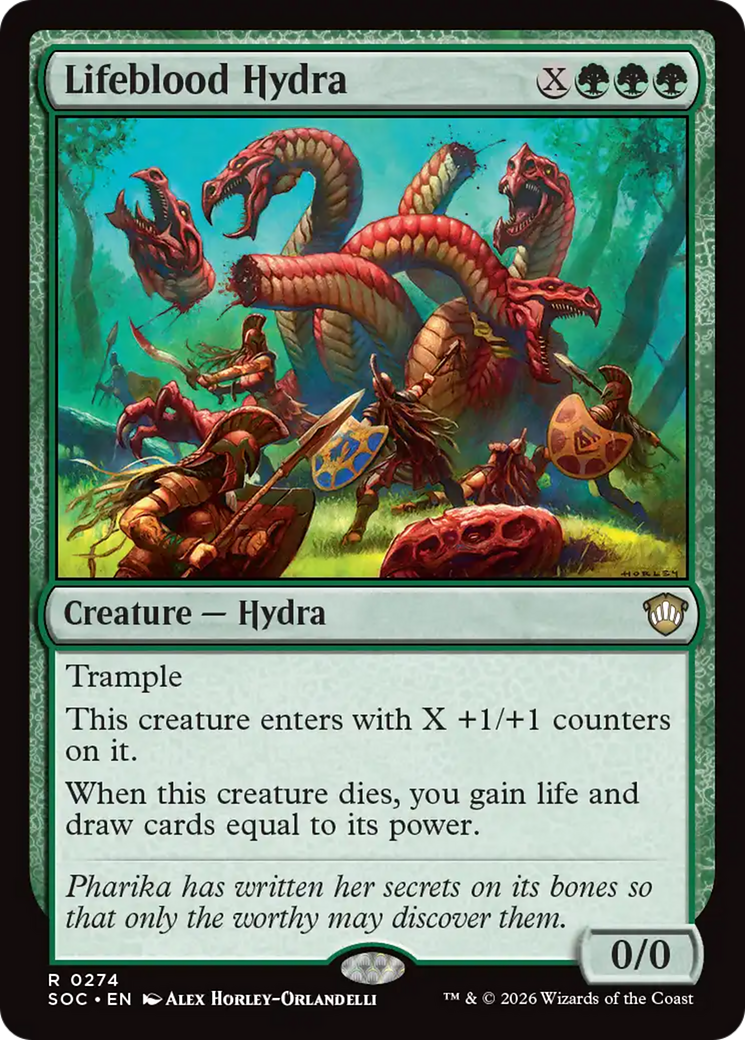 Lifeblood Hydra [Secrets of Strixhaven Commander] | Shuffle n Cut Hobbies & Games