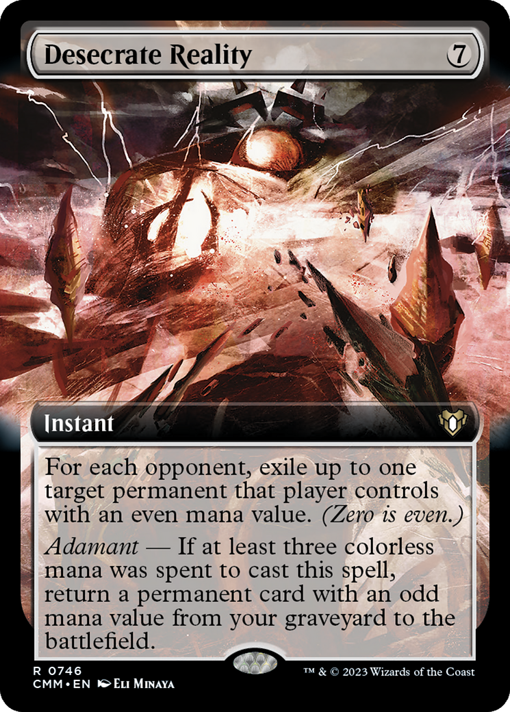 Desecrate Reality (Extended Art) [Commander Masters] | Shuffle n Cut Hobbies & Games