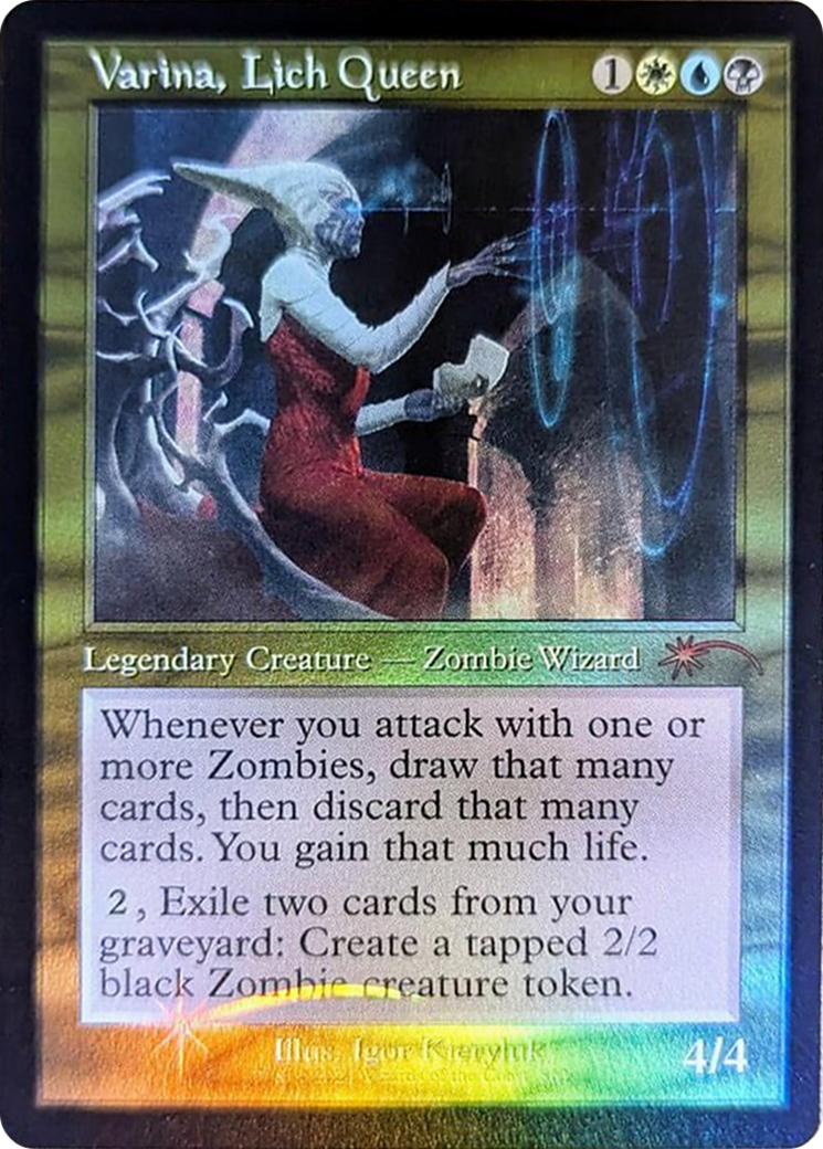 Varina, Lich Queen (Retro Frame) [Secret Lair Drop Series] | Shuffle n Cut Hobbies & Games