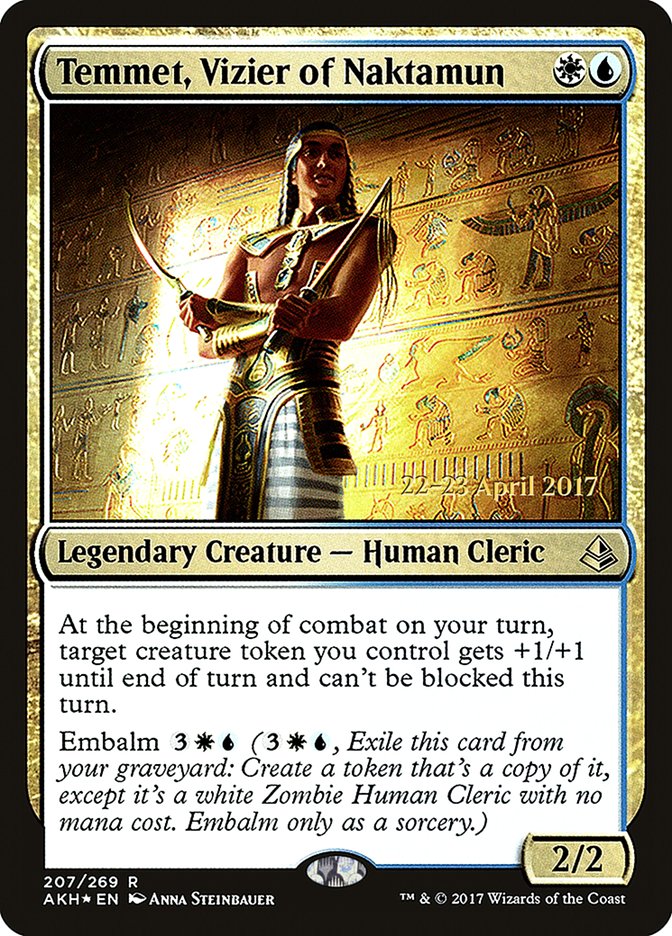 Temmet, Vizier of Naktamun [Amonkhet Prerelease Promos] | Shuffle n Cut Hobbies & Games