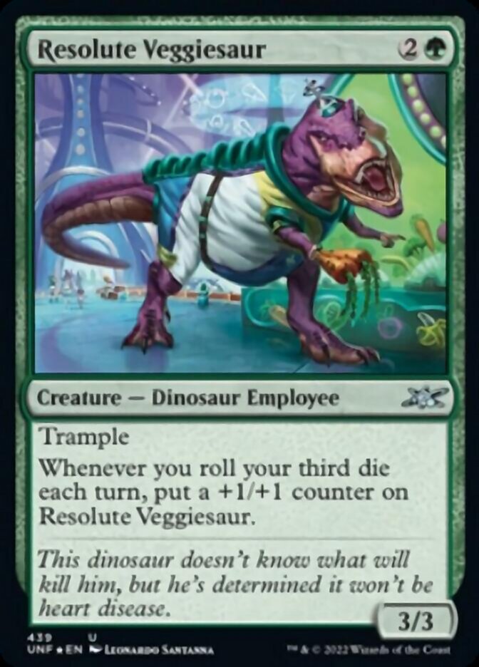 Resolute Veggiesaur (Galaxy Foil) [Unfinity] | Shuffle n Cut Hobbies & Games