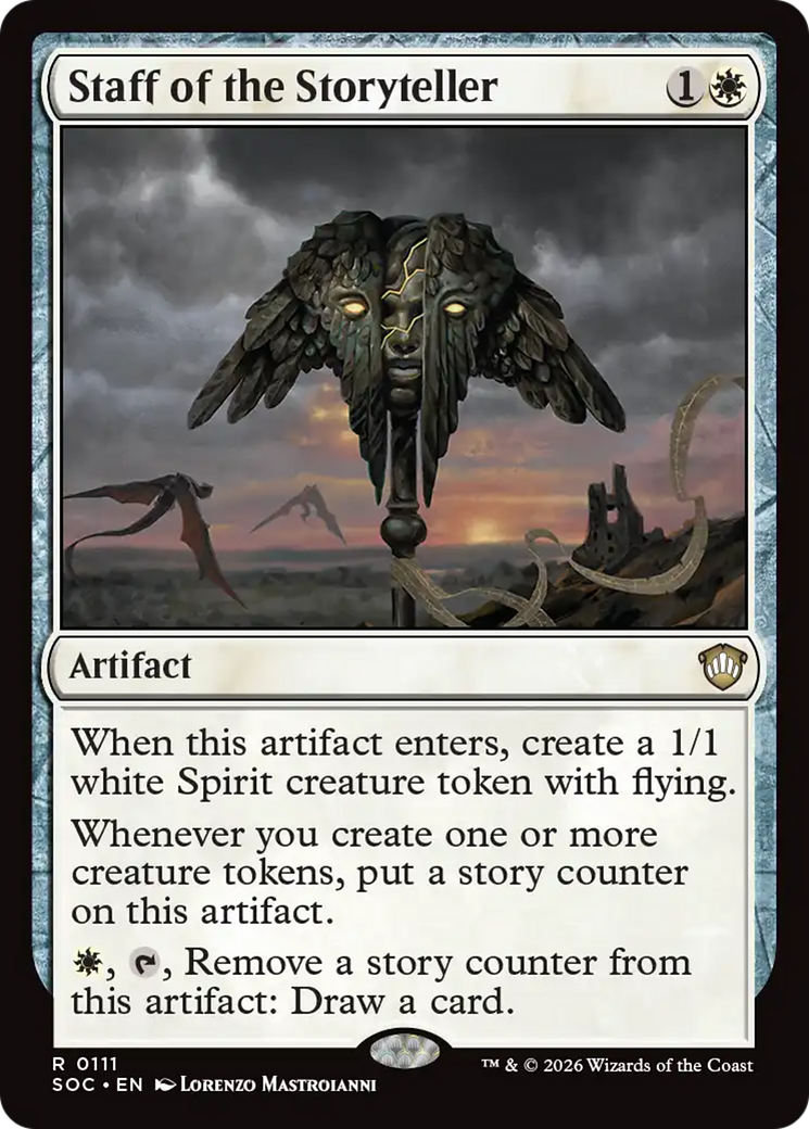 Staff of the Storyteller [Secrets of Strixhaven Commander] | Shuffle n Cut Hobbies & Games