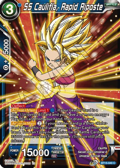 SS Caulifla, Rapid Riposte (BT15-040) [Saiyan Showdown] | Shuffle n Cut Hobbies & Games