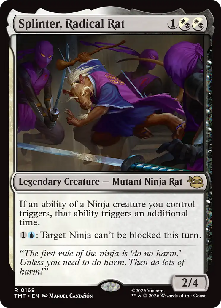 Splinter, Radical Rat [Teenage Mutant Ninja Turtles] | Shuffle n Cut Hobbies & Games