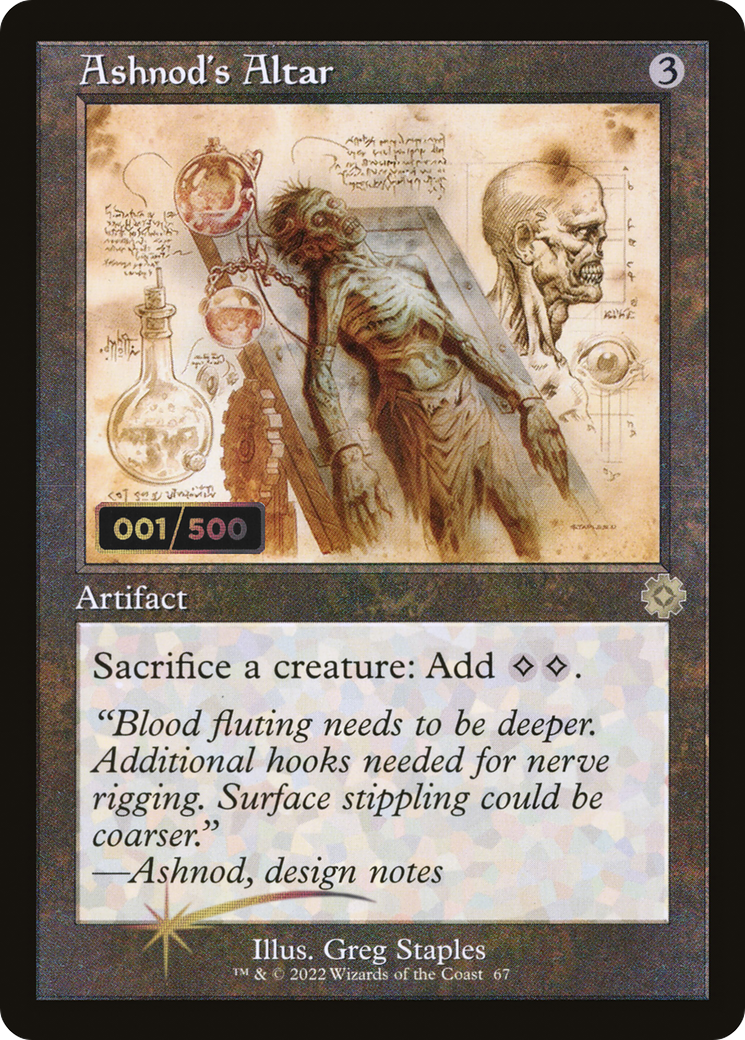 Ashnod's Altar (Retro Schematic) (Serialized) [The Brothers' War Retro Artifacts] | Shuffle n Cut Hobbies & Games