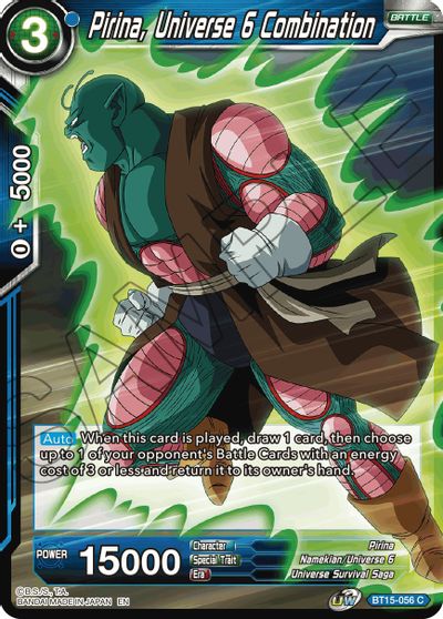 Pirina, Universe 6 Combination (BT15-056) [Saiyan Showdown] | Shuffle n Cut Hobbies & Games