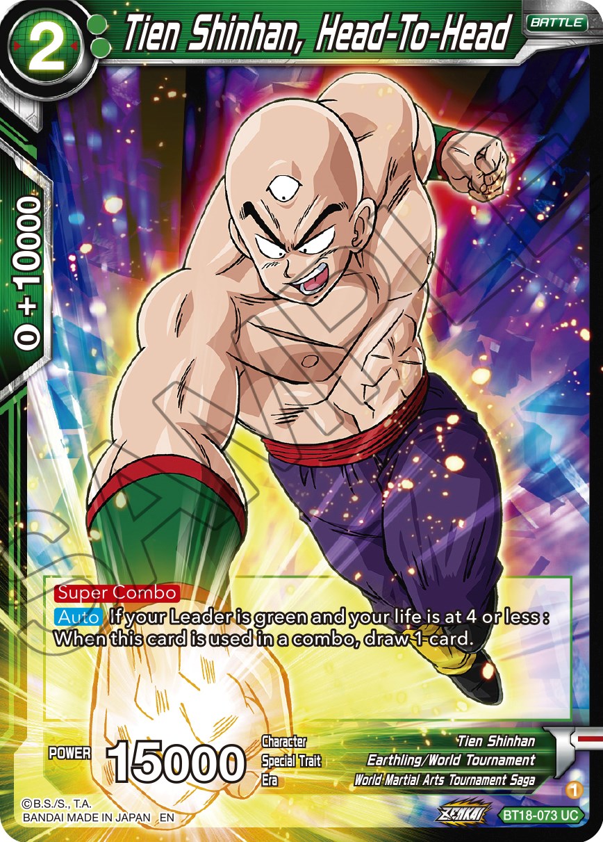 Tien Shinhan, Head-To-Head (BT18-073) [Dawn of the Z-Legends] | Shuffle n Cut Hobbies & Games