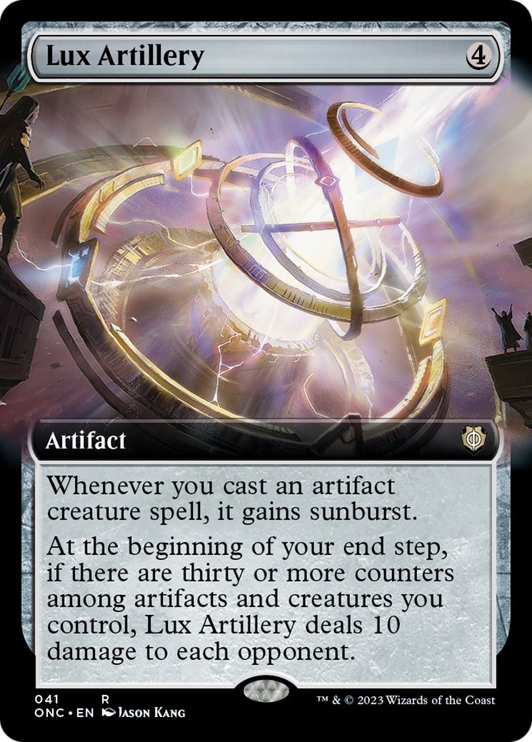 Lux Artillery (Extended Art) [Phyrexia: All Will Be One Commander] | Shuffle n Cut Hobbies & Games