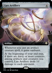 Lux Artillery (Extended Art) [Phyrexia: All Will Be One Commander] | Shuffle n Cut Hobbies & Games