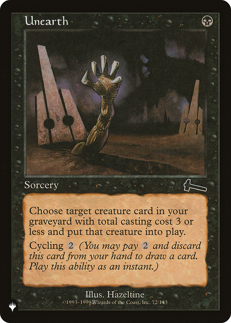 Unearth [The List] | Shuffle n Cut Hobbies & Games