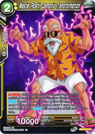Master Roshi, Demonic Transformation (BT11-101) [Vermilion Bloodline 2nd Edition] | Shuffle n Cut Hobbies & Games