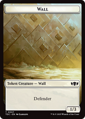 Insect (0023) // Wall Double-Sided Token [Tarkir: Dragonstorm Commander Tokens] | Shuffle n Cut Hobbies & Games