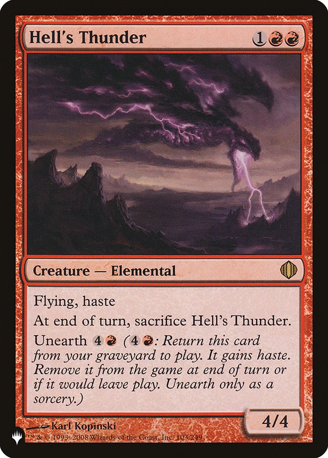 Hell's Thunder [The List] | Shuffle n Cut Hobbies & Games