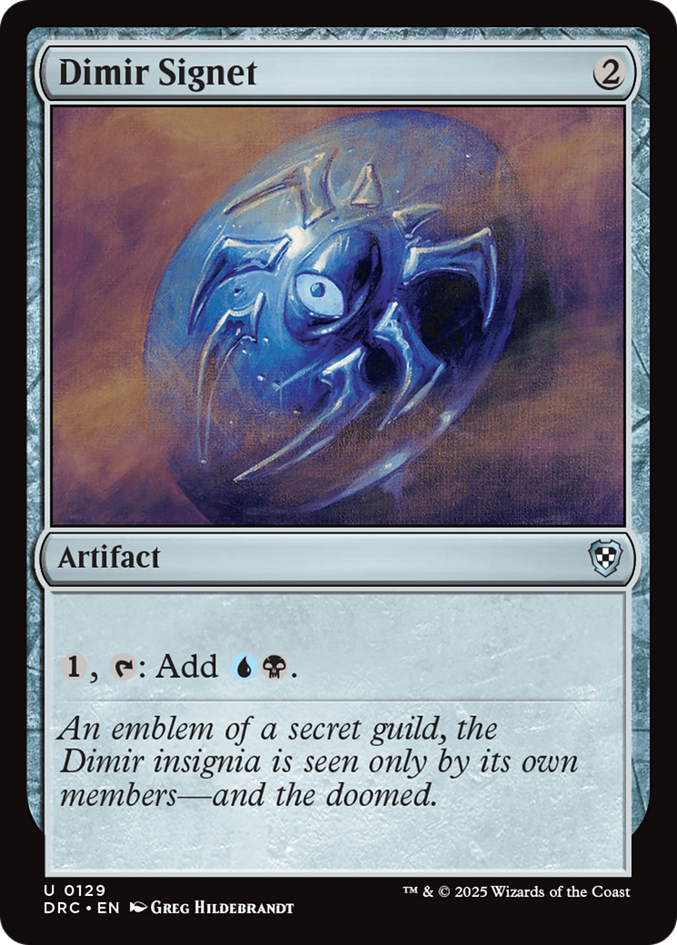 Dimir Signet [Aetherdrift Commander] | Shuffle n Cut Hobbies & Games