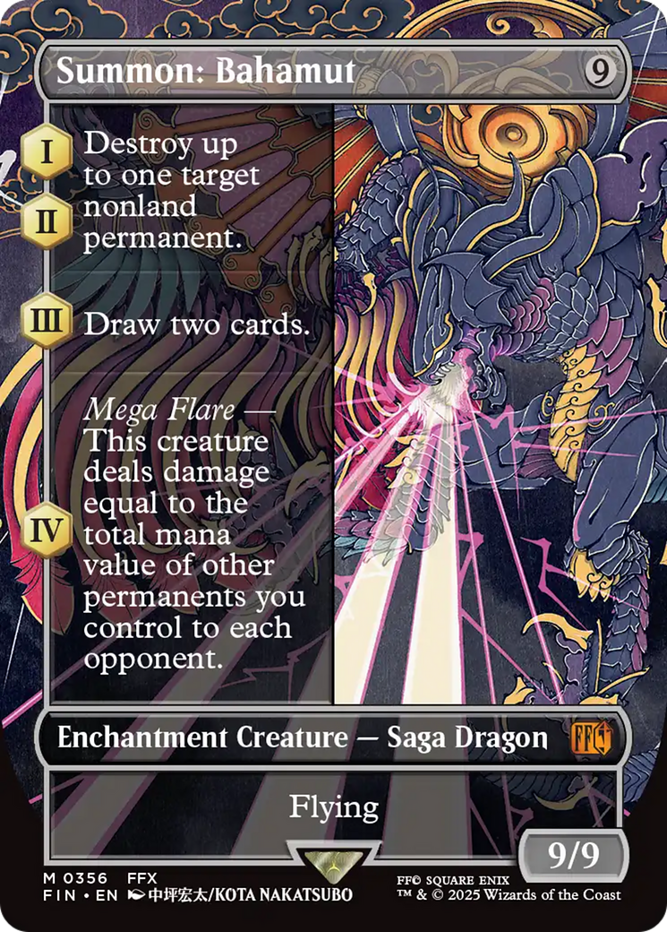 Summon: Bahamut (Borderless) [FINAL FANTASY] | Shuffle n Cut Hobbies & Games