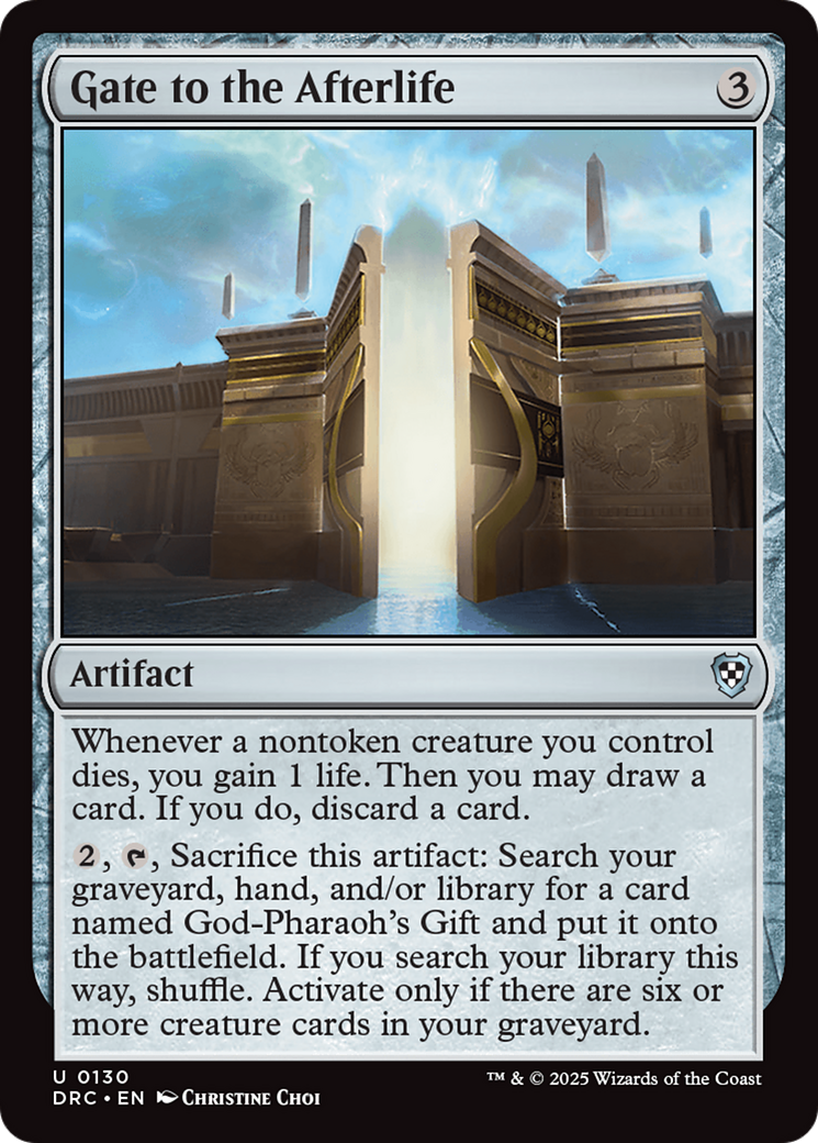 Gate to the Afterlife [Aetherdrift Commander] | Shuffle n Cut Hobbies & Games