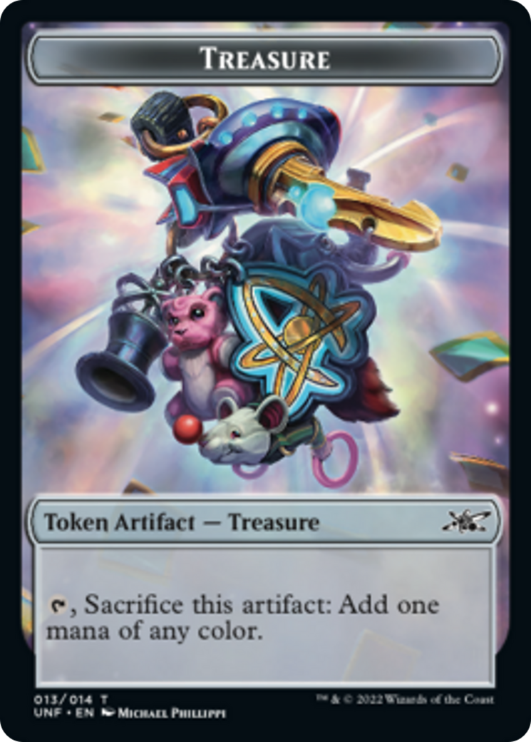 Teddy Bear // Treasure (013) Double-Sided Token [Unfinity Tokens] | Shuffle n Cut Hobbies & Games
