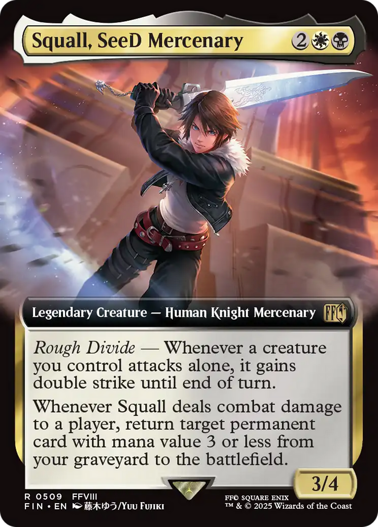 Squall, SeeD Mercenary (Extended Art) [FINAL FANTASY] | Shuffle n Cut Hobbies & Games
