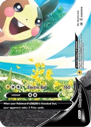 Morpeko V-UNION (SWSH218) [Sword & Shield: Black Star Promos] | Shuffle n Cut Hobbies & Games