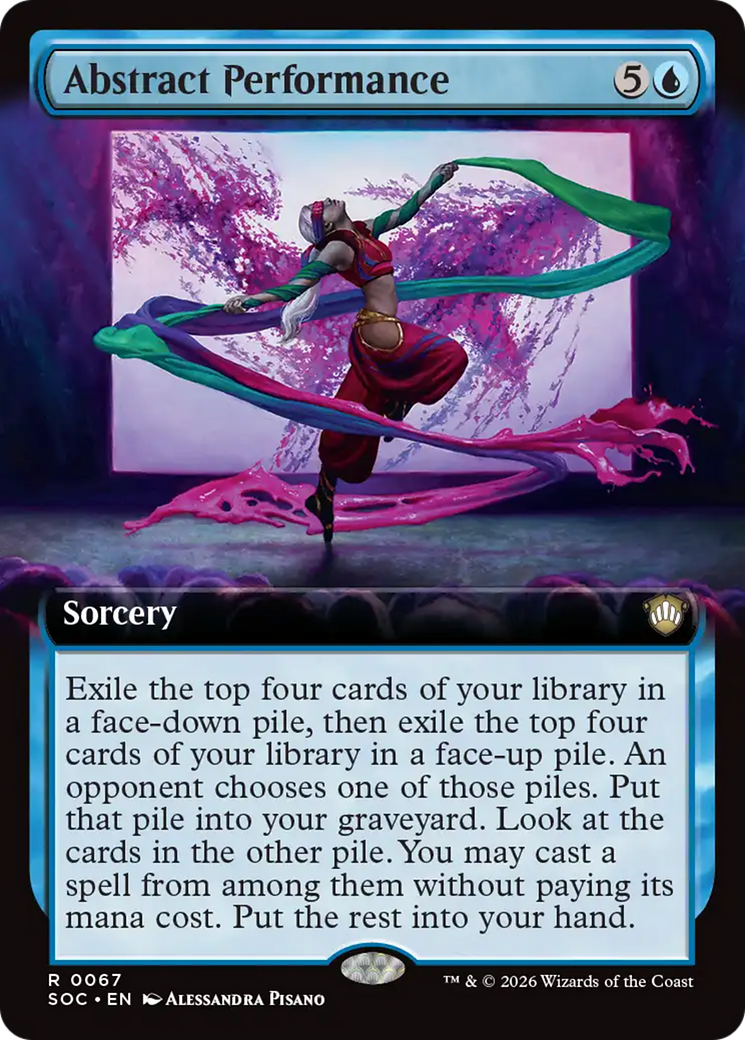 Abstract Performance (Extended Art) [Secrets of Strixhaven Commander] | Shuffle n Cut Hobbies & Games