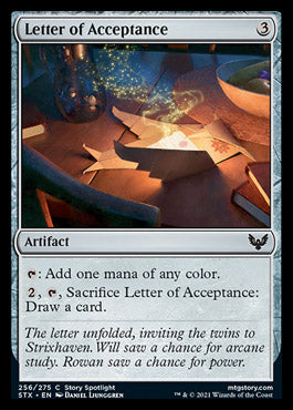 Letter of Acceptance [Strixhaven: School of Mages] | Shuffle n Cut Hobbies & Games