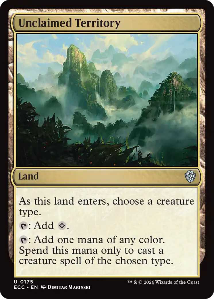 Unclaimed Territory [Lorwyn Eclipsed Commander] | Shuffle n Cut Hobbies & Games