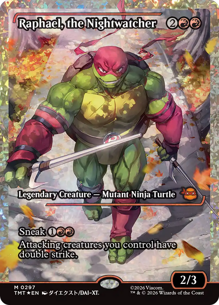 Raphael, the Nightwatcher (Showcase) (Fracture Foil) [Teenage Mutant Ninja Turtles] | Shuffle n Cut Hobbies & Games