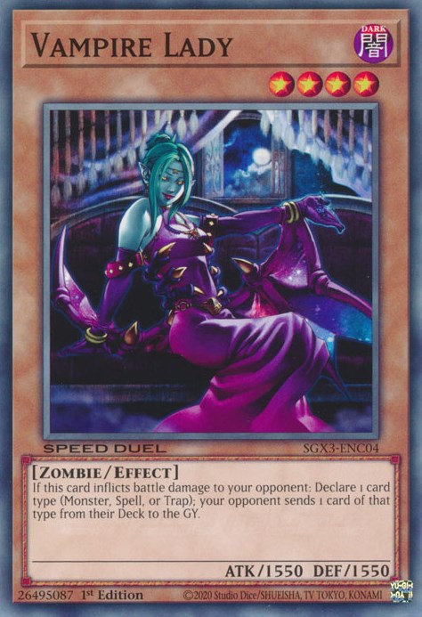 Vampire Lady [SGX3-ENC04] Common | Shuffle n Cut Hobbies & Games